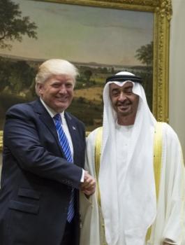 محمد بن زايد وترامب 