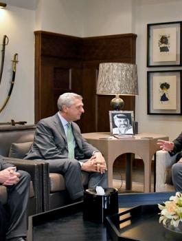 العاهل الاردني واللاجئيين السوريين 