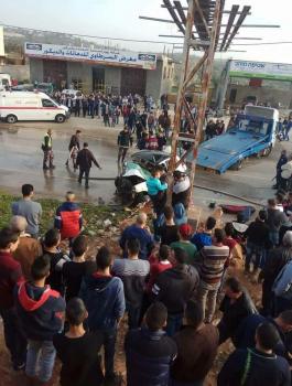 مصرع مواطنين من نابلس في حادث سير مروع بسلفيت 