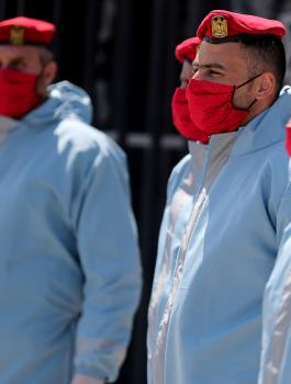 اصابات بفيروس كورونا في غزة 