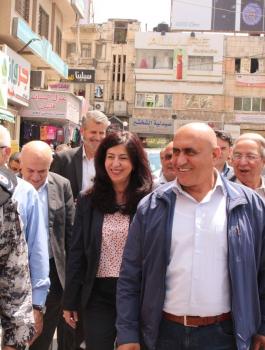 وزيرة الاقتصاد في نابلس 