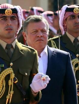 العاهل الاردني وفلسطين 