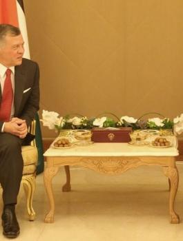 ملك الاردن وأمير الكويت 