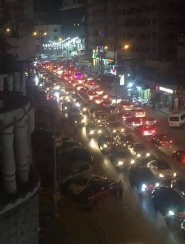 الازمة المرورية في منطقة قلنديا 
