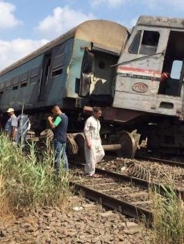 حادث تصادم قطارين في الاسكندرية 