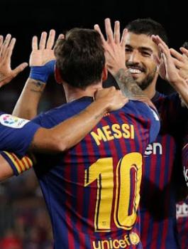برشلونة يحقق فوزه الاول في الدوري الاسباني
