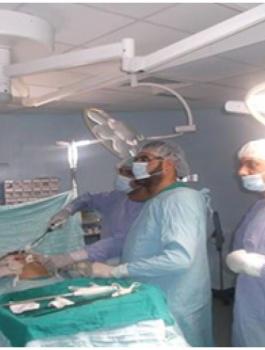 اجراء عمليات جراحية 