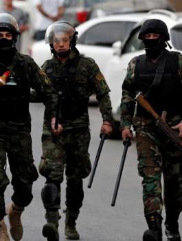 الاعتداء على الاجهزة الامنية في مستشفى عالية الحكوميي 