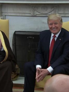 ترامب وولي ولي العهد السعودي 