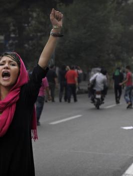 التظاهرات في ايران 