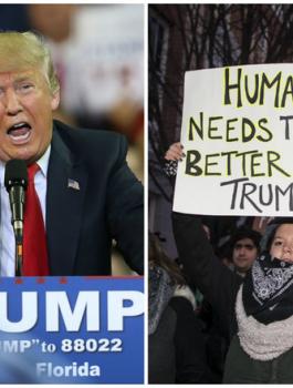 احتجاجات ضد ترامب 