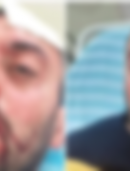 زوجة شاب تعرض للضرب 