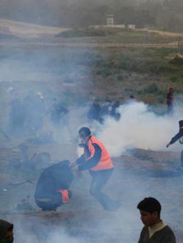 اصابات في قمع الاحتلال لمسيرات العودة 