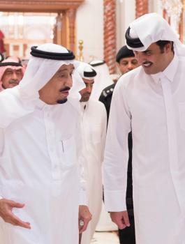 قطر والسعودية والملك سلمان 