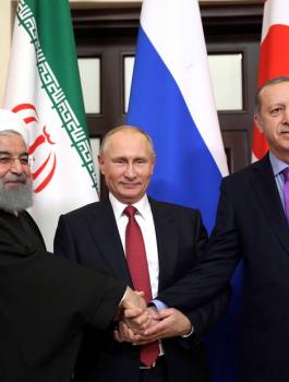 ايران وسوريا وروسيا وتركيا 