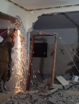 هدم منزل الاسير علاء كبها 