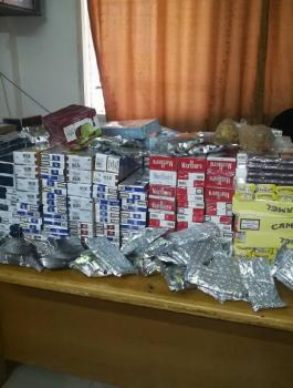 إحباط تهريب 220 كروز دخان مهرب و17 كيلو معسل في أريحا 