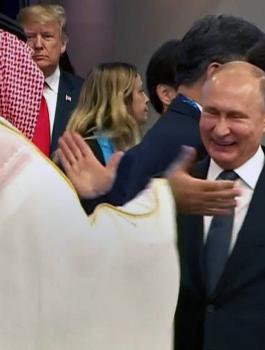 بن سلمان والرئيس الروسي بوتين 