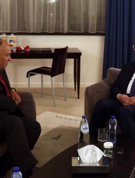 الحمد الله ووزير الخارجية المصري 