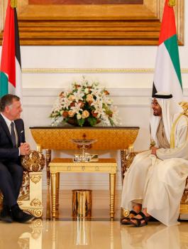 العاهل الاردني ومحمد بن زايد 