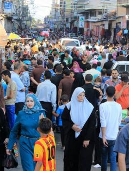 اعداد السكان في غزة 