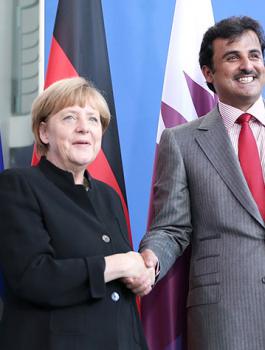 امير قطر في المانيا 