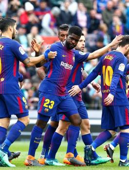 برشلونة يحقق رقم قياسي في الدوري الاسباني 