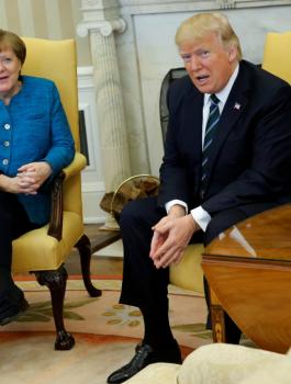ميركل وترامب وسوريا 