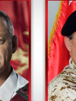 غانتس ووزير الدفاع البحريني 