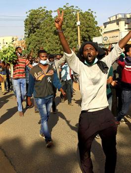 التظاهرات في السودان 