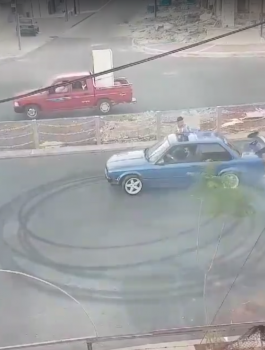 اعتقال مفحط سيارة في رام الله 