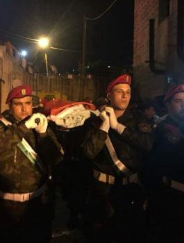 جنازة عسكرية لضحايا حادث جنين