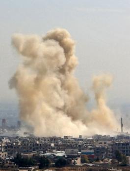 قصف على الغوطة الشرقية 