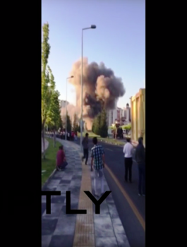 لحظة قصف مقر الرئاسة في أنقرة 