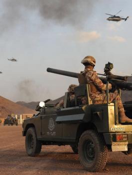 شاهد: وسائل إعلام سعودية تنشر فيديو يحاكي تدمير الجيش الإيراني