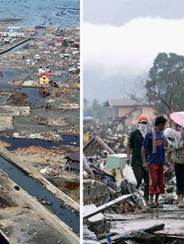 تسونامي في اندونيسيا 