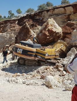 وفاة سائق جرافة بمشروع المهندسين في طولكرم 