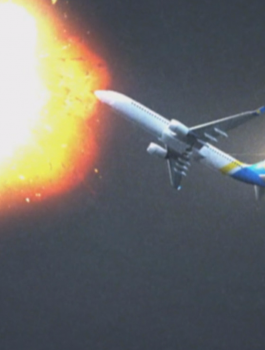 فيديو لاسقاط الطائرة الاوكرانية 