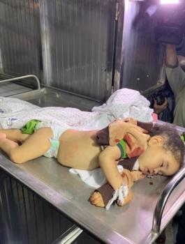 استشهاد طفلة في غزة 