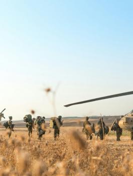 تدريبات عسكرية للجيش الاسرائيلي شرق نابلس 