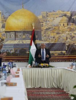 اجتماع القيادة الفلسطينية 