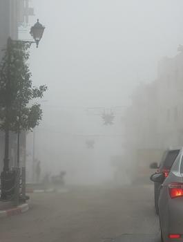 الضباب الكثيف برام الله 