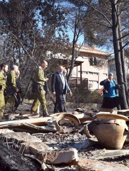 ليبرمان والحرائق 