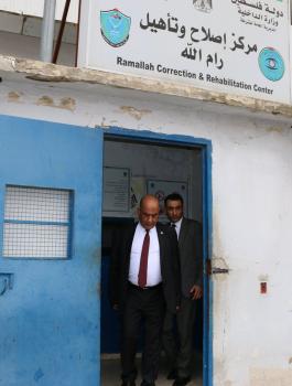 وزير العدل في مركز اصلاح وتأهيل رام الله 
