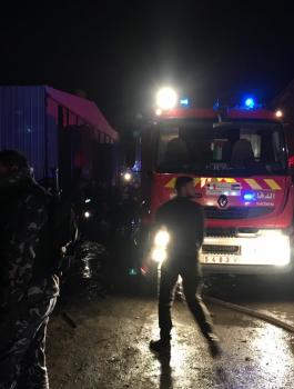 حريق في جنين 