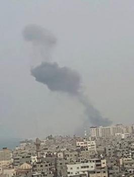 طائرات الاحتلال تشن 3 غارات على مدينة غزة