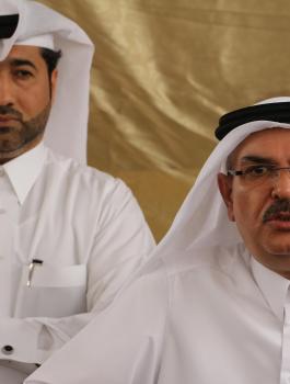 العمادي والمساعدات المقدمة لغزة 