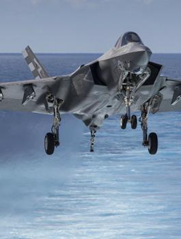 تحطم طائرة امريكية من نوع F35 