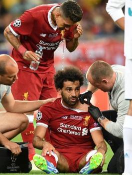 اصابة محمد صلاح 
