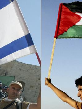 الاسرائيليين والفلسطينيين 